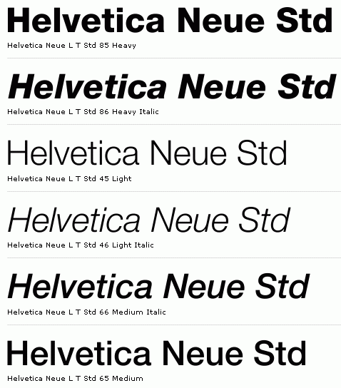 Fonts Helvetica Neue Light